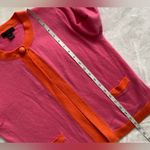 J.Crew  Pink and Orange 100% Cashmere Cardigan Photo 8