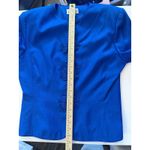 Adrianna Papell Vintage ‎ Lined Silk Cerulean Blue Blazer & Skirt Suit Size 10 Photo 12