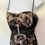 Onyx Nite Lace Overlay Dress Sz 4 Black Nude Lined Babydoll Bling Whimsigoth Y2K Photo 12