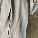 prAna Grey Coat with Striped Collar, stripe details at collar and cuffs, longer Photo 8