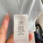 Aritzia Ariztia Sunday Best Light Blue Cassie Twist Front Cropped T-Shirt Photo 6