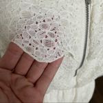 Madewell Broadway & Broome Romper Lace Adjustable Exposed Zipper Pockets Ivory Photo 3