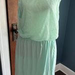 Victoria's Secret Seafoam Cotton & Lace Open back dress Photo 0