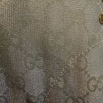 Gucci High Top Women’s Sneakers Tennis Shoes Metallic Silver Logo Size 39 9 Photo 16