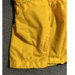Columbia Vintage  Jacket Tech Series Women’s Medium Yellow Hidden Hood Zip Snap Photo 15