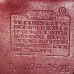 Coach Vintage Stewardess Red Glove Tanned Turn Lock Bag Costa Rica COA 9525 Photo 5