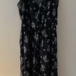 Xhilaration Dark Blue Floral Dress Photo 0