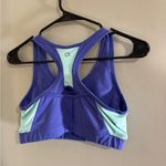 Gap Blue and Purple Sports Bra Moisture-Wicking Racerback Photo 1