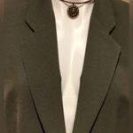 Charter Club Olive Green 1 Botton Blazer Size 10 Photo 1