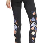 Adidas  Black Floral Graphic Leggings Photo 0