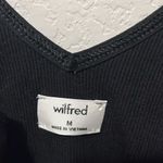 Wilfred  (Aritzia) Ruffle Sleeve Low Back Bodysuit, Black, Size M Photo 5