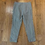 Veronica Beard black and white gingham cropped seam front pant 8 Photo 7