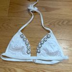 Valery Blu White Eyelet Bikini with Floral Beading Detail Size S NEW WITHOUT TAG Photo 5