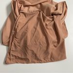 Lulus  Dress Maxi Its Fate Satin Sleeveless Halter Party Cocktail Nude Neutral Photo 7