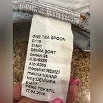 One Teaspoon Rollers Denim Short in Atlantis Size 26 NWT Low waist fringe hem Photo 10