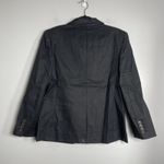 J.CREW Petite Alexandra Blazer in Stretch Linen Blend Size 10P Black NEW CI489 Photo 4