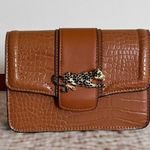 Topshop Leopard Brown Faux Leather Adjustable Waist Belt Bag Photo 2