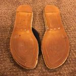 Burberry Black Espadrille Low Wedge Slide Sandals Size 8 Photo 4