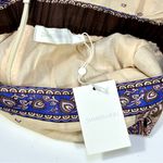 Zimmermann  Maxine Wide Leg Cropped Pants Ramie Purple Paisley 10 US 4 AU NWT Photo 8