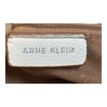 Anne Klein Straw Hobo Bag AK Logo Shoulder Bag Purse Tan White Photo 3
