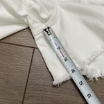 American Eagle ‎ Mom High Rise White Stretch Jean Shorts Size 4 Photo 8