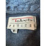 Talbots  Vintage Denim Plaid Midi Dress Size 8P Photo 3