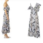 ADEAM Floral Fiesta Maxi Gown size 4 Small Gray Photo 2
