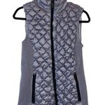 Marc New York Marc NY Metallic Silver Puffer Full Zip Vest Photo 0