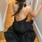 Badgley Mischka  sleeveless black dress sz S halter Photo 7