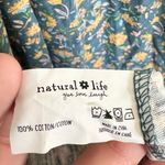 Natural Life Floral Free Spirit Tank Top - Blue and Yellow - Size: Medium Photo 2