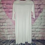 Peruvian Connection  WHITE PIMA COTTON SMOCKED CROCHET CHEST NIGHTGOWN TRAD WIFE Photo 1