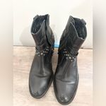 Born Slater Studded Harness Boot Black women 8.5 emo goth dark Photo 1