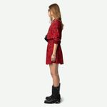 Zadig & Voltaire Refla Soft Wild Dress Color: Crimson Size XS NWT Sold Out Photo 2