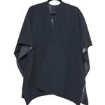 Woolrich Reversible Open Front Wrap / Cape in Gray - One Size - EUC Photo 4