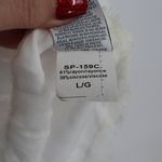 Femme Fatale White Lace Trim V Neck Cami Lingerie Top Made in Italy Size L Photo 4