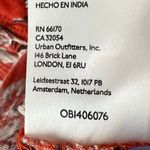 Free People Say The Word Crop Top XS Ruby Red Floral Ruched V Neck Boho Chic Photo 15