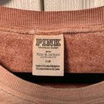 Victorias Secret PINK Utah Utes Oversized Distressed Long Sleeve Size L Tan Size L Photo 2