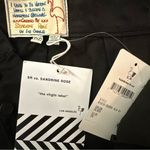 Free People NWT x Sandrine Rose Wide Leg Cropped High Rise Black Button Fly Pant Photo 5