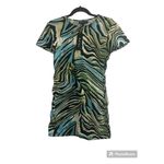 Motel Rocks ✨Motel Warped Zebra Blue Freya Mini Sz Large Dress✨ Photo 4