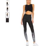 Beyond Yoga NWT  Alloy Ombre Crop Tank and Leggings Workout Set in Hologram Photo 6