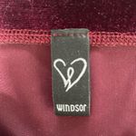 Windsor  Lustrous Velvet Dress Deep Red Off Shoulder M Photo 7