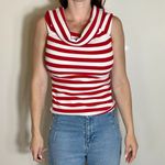 Banana Republic  Americana Striped Scoop Neck Top Size Medium NWT Photo 1
