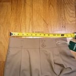 Halara Flex High Waisted Zipper Pocket Shirred Straight Work Pants Beige S NWT Photo 4