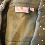 Quacker Factory Size XL  green denim jacket great condition Photo 3