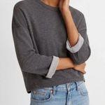 Club Monaco Double Faced Gray Pullover Sweatshirt Photo 0