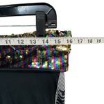 Victoria's Secret Victoria Secret PINK Y2K Fold Over Bling Flare Yoga Pants L Black Sequin Logo Photo 6