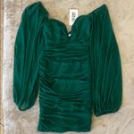 12th Tribe  EMERALD MESH MINI DRESS - green wedding guest dress, party dress Photo 2