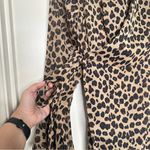 Never Fully Dressed Chiffon Leopard Midi Wrap Dress Size 4 Photo 4