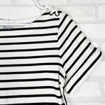 Tommy Bahama  Womens Striped Boat Neck Dress S Black White Nautical Casual Photo 10