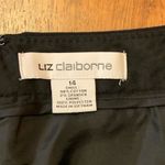 Liz Claiborne  Skirt 14 Black Mini Lined Professional Wear Back Zip Closure Photo 1